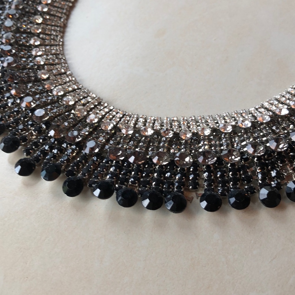 Rhinestone Statement Necklace - Picture 2 of 4